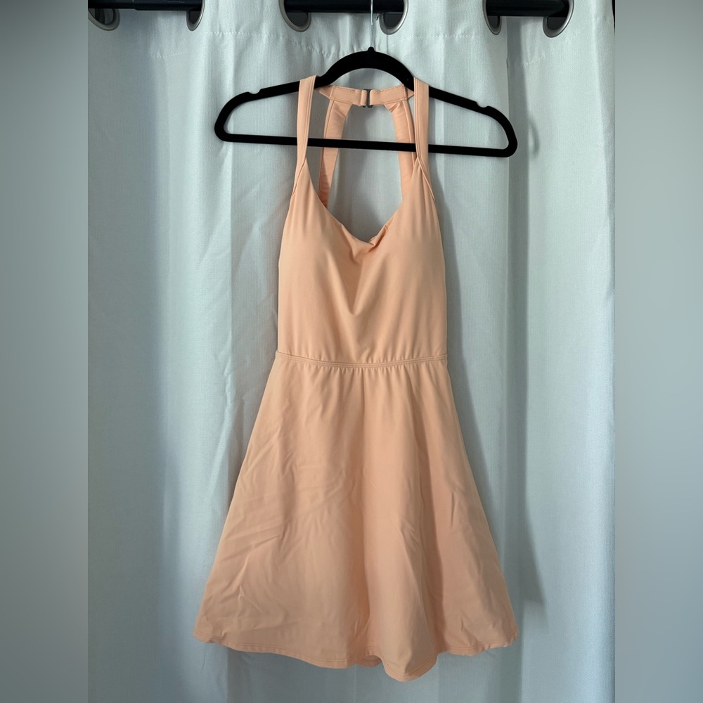 HALARA Apricot Halter Dress